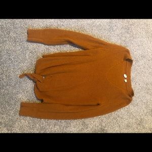 Anthropologie burnt orange sweater